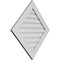 Ekena Millwork Diamond Surface Mount PVC Gable Vent: Functional, w/ 3-1/2"W x 1"P Standard Frame, 36"W x 36"H GVPDI36X3601SF - alternate 4